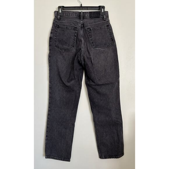 Dark Grey Abercrombie The 90s Straight Ultra High Rise Curve Love Jeans 27/4 - Picture 5 of 6